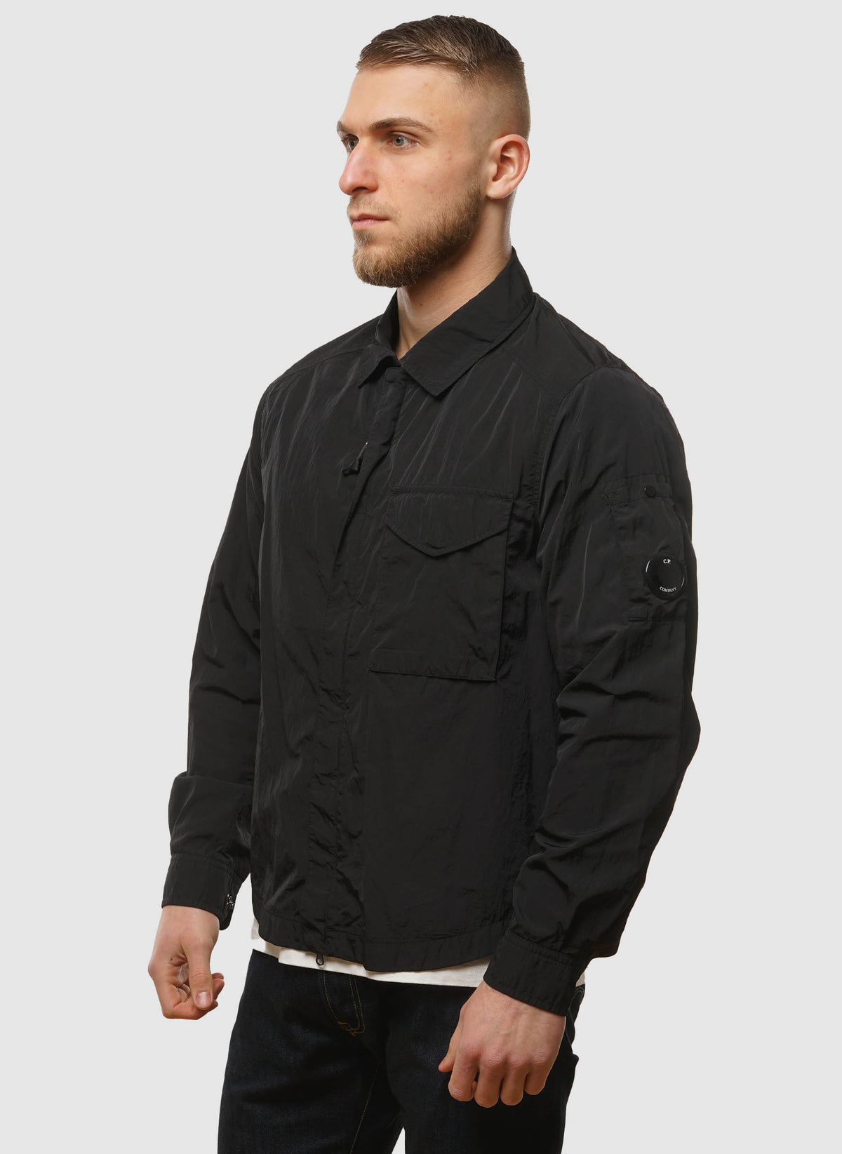 Chrome-R Full-Zip Overshirt - Black