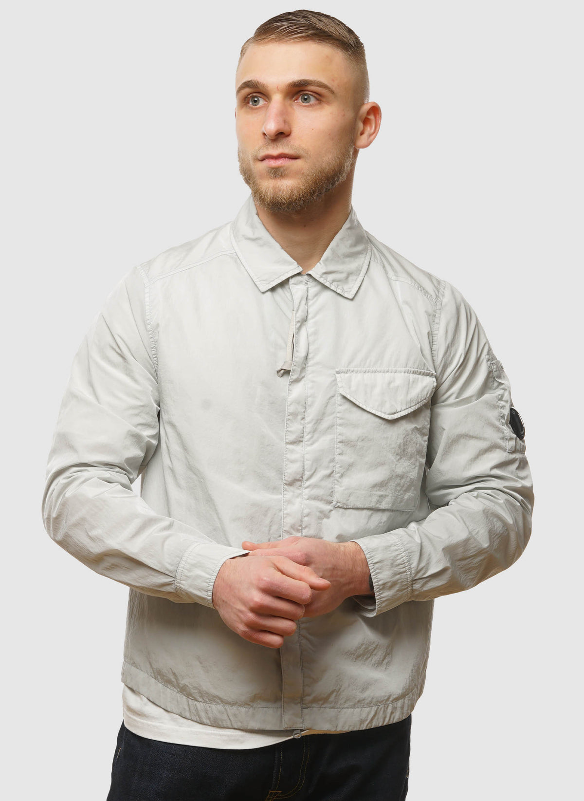 Chrome-R Full-Zip Overshirt - Blue Fox