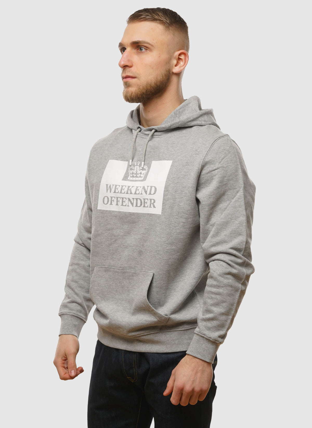 HM Service Hooded Sweatshirt - Grey Marl