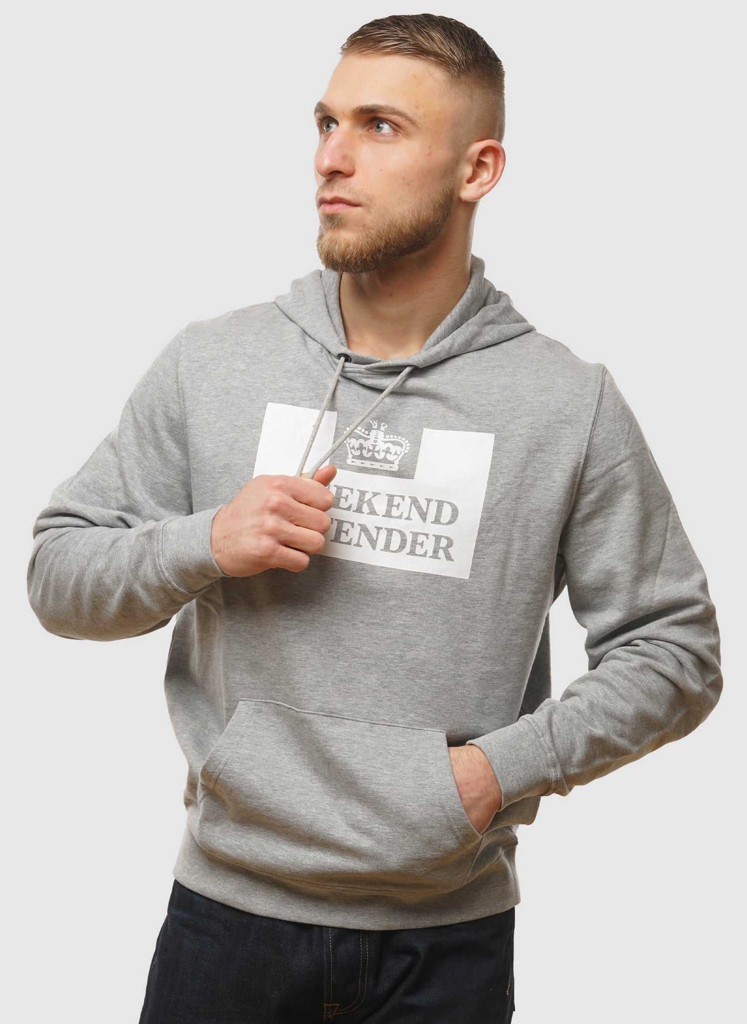 HM Service Hooded Sweatshirt - Grey Marl