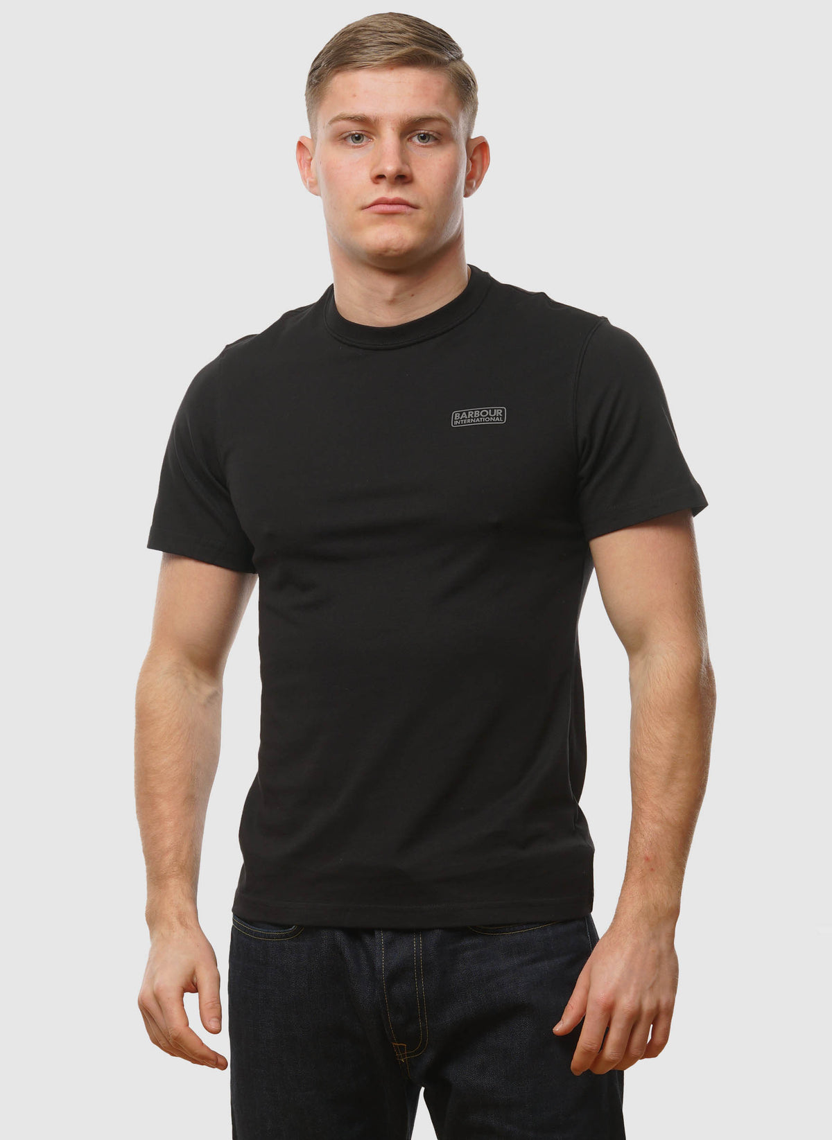 International Small Logo T-Shirt - Black/Pewter