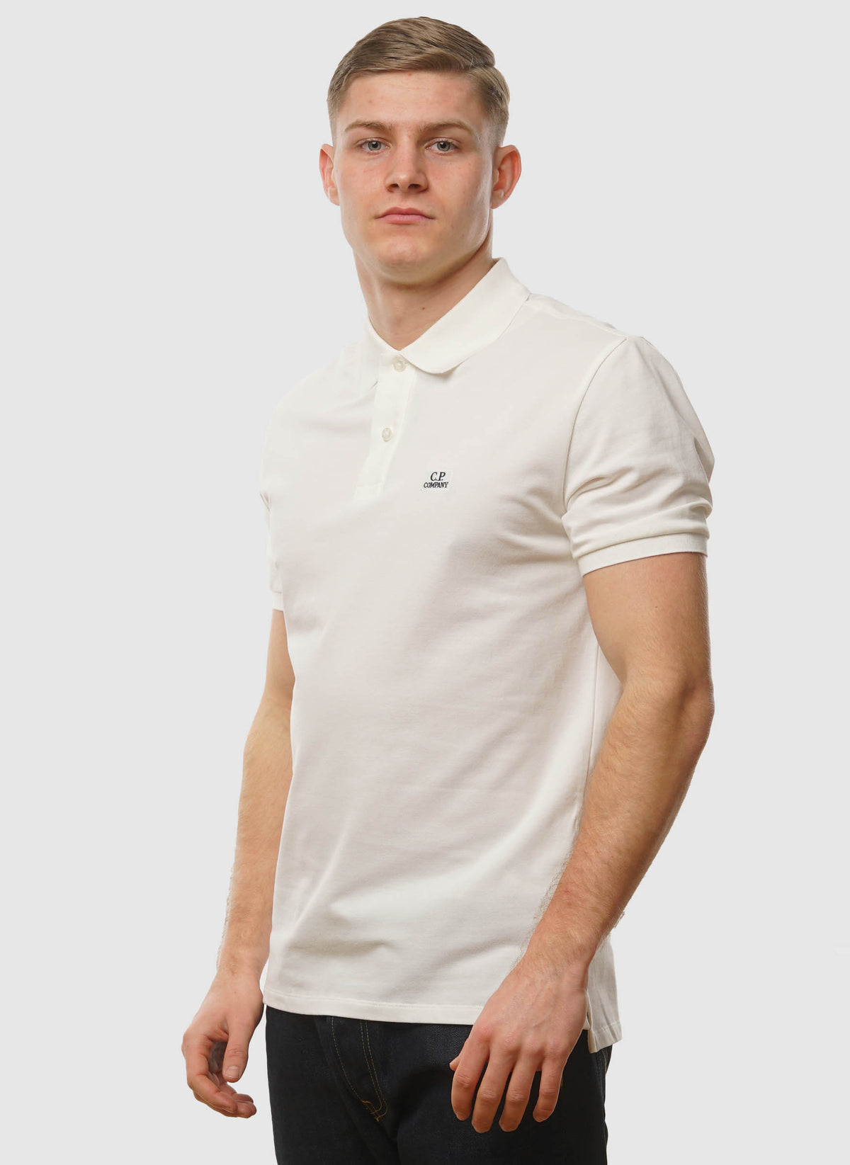 Stretch Piquet Poloshirt - Gauze White