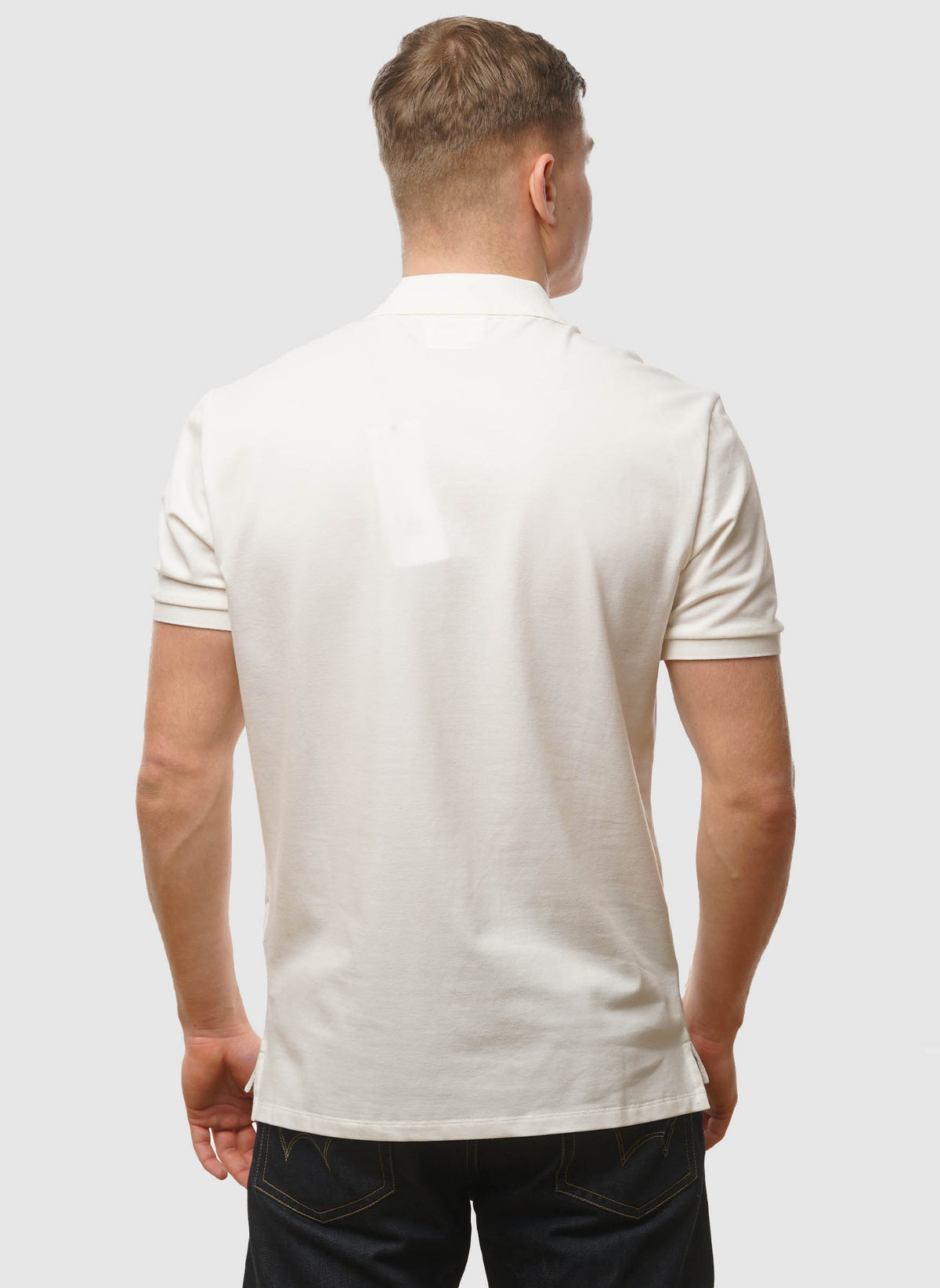 Stretch Piquet Poloshirt - Gauze White