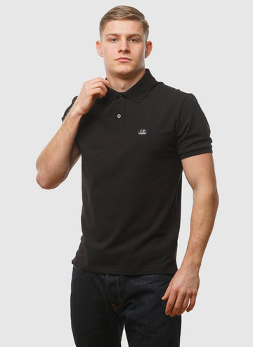 Stretch Piquet Poloshirt - Black