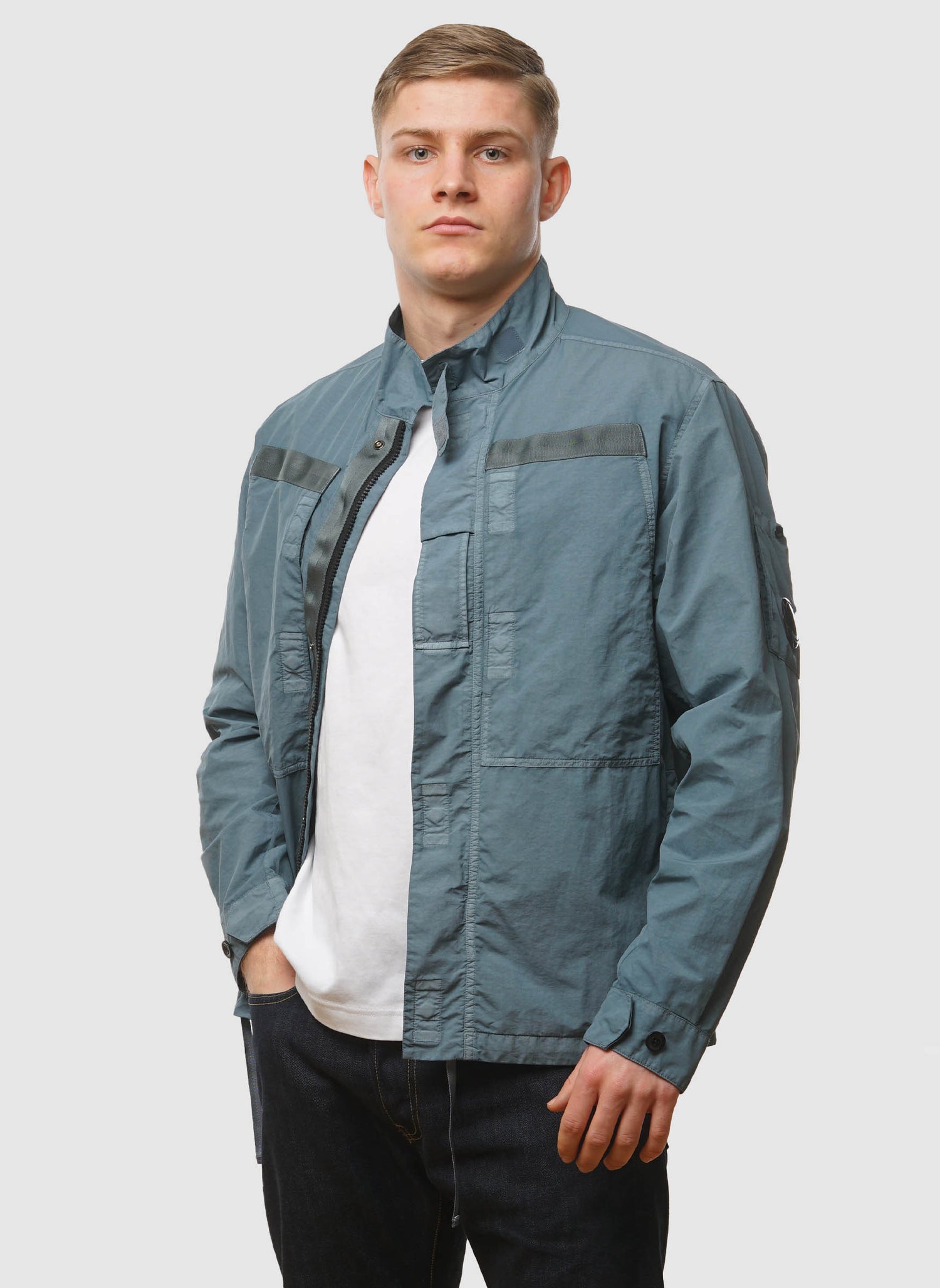 Flatt Nylon Lens Overshirt - Stormy Weather