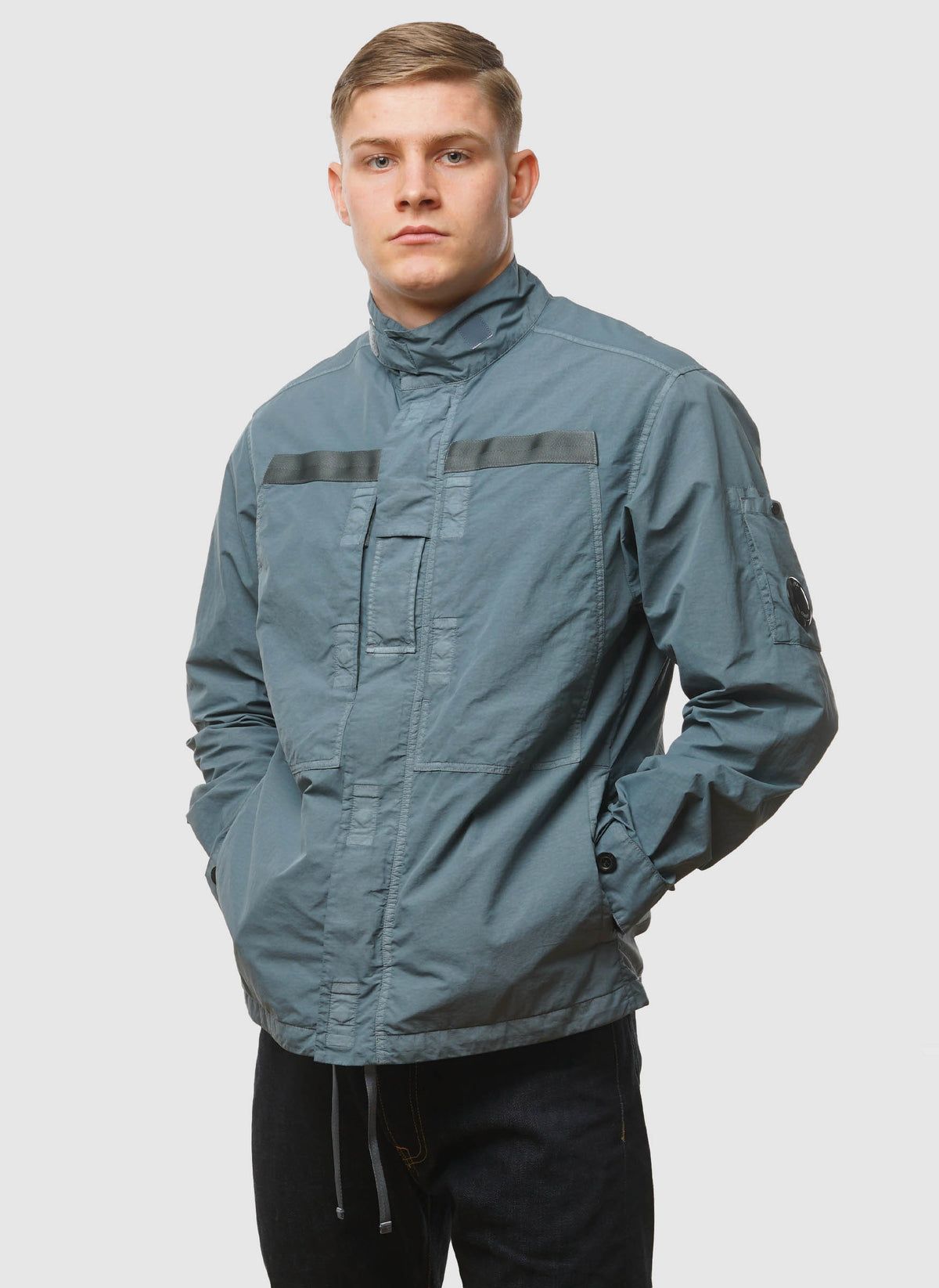 Flatt Nylon Lens Overshirt - Stormy Weather