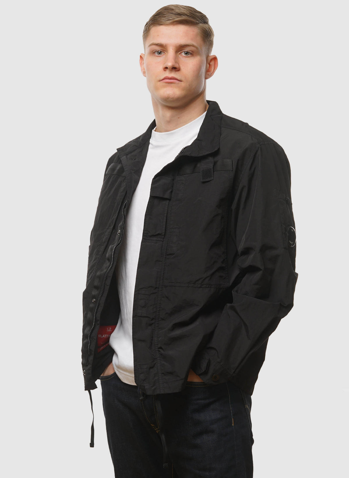 Flatt Nylon Lens Overshirt - Black