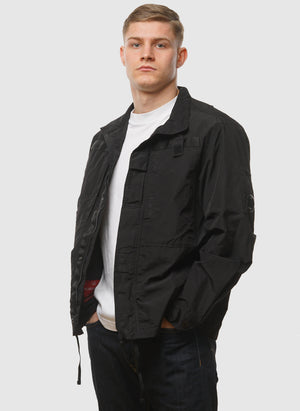 Flatt Nylon Lens Overshirt - Black