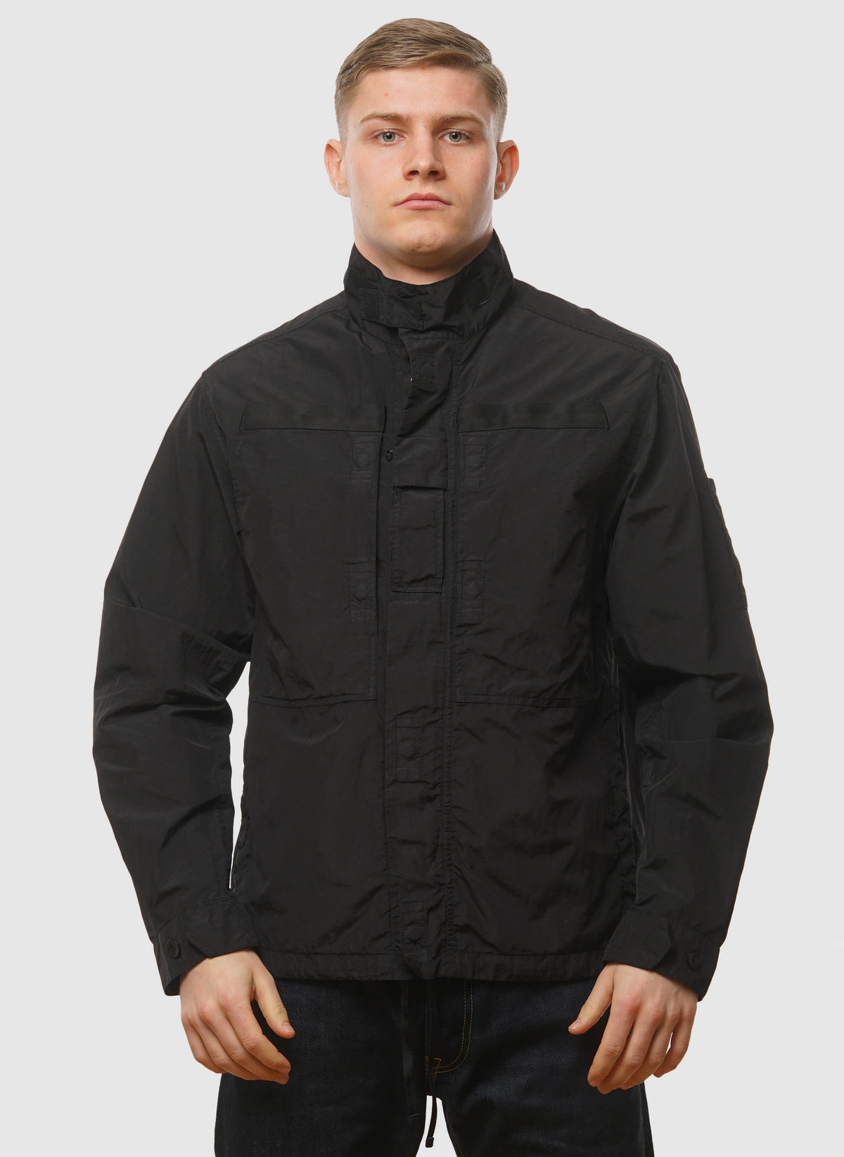 Flatt Nylon Lens Overshirt - Black