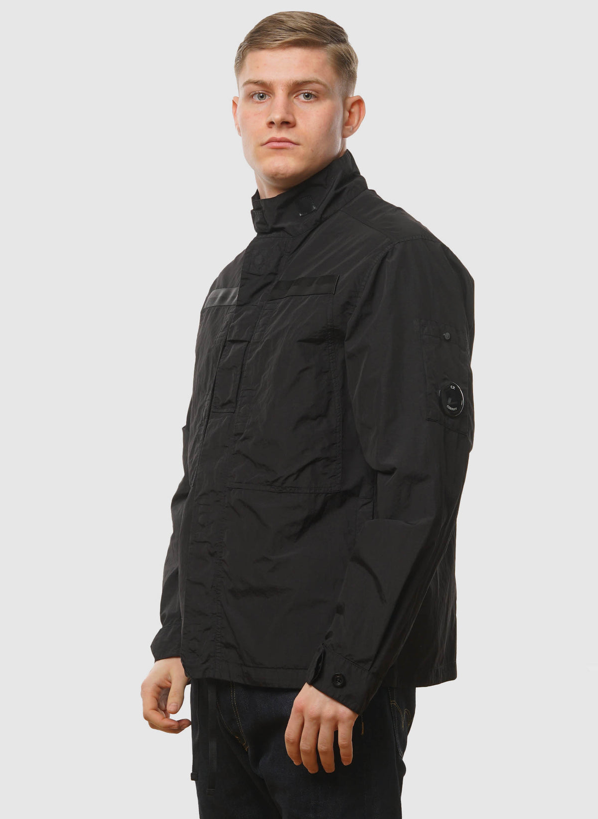 Flatt Nylon Lens Overshirt - Black