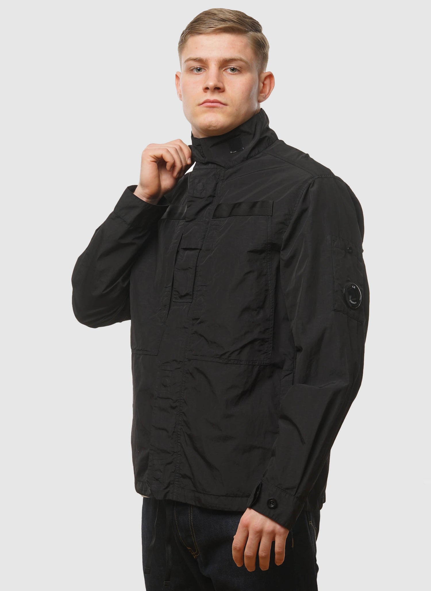 Flatt Nylon Lens Overshirt - Black