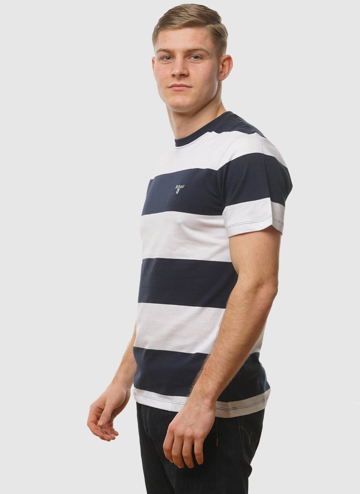 Whalton Stripe T-Shirt - Navy