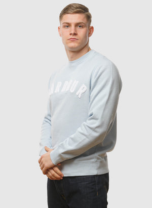 Prep Logo Crew Neck Sweatshirt - Ocean