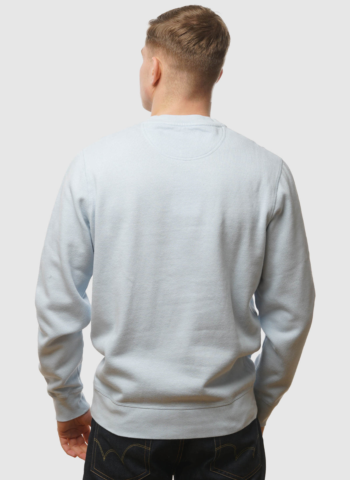 Prep Logo Crew Neck Sweatshirt - Ocean