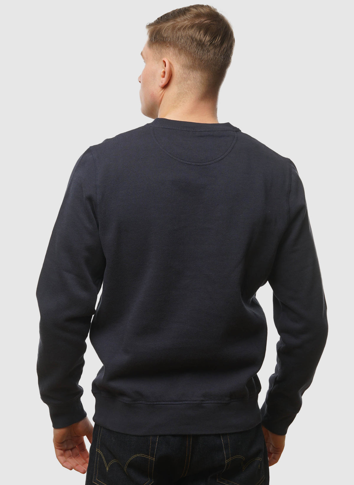 Prep Logo Crew Neck Sweatshirt - Navy