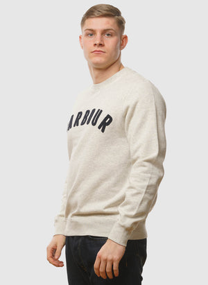 Prep Logo Crew Neck Sweatshirt - Ecru