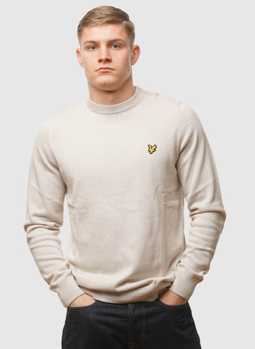 Cotton Crew Neck Jumper - Cove