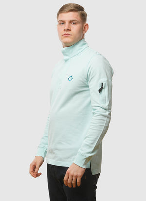 Funnel Neck Poloshirt - Iceberg