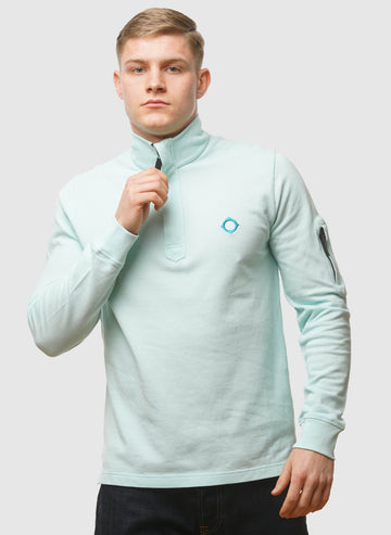 Funnel Neck Poloshirt - Iceberg