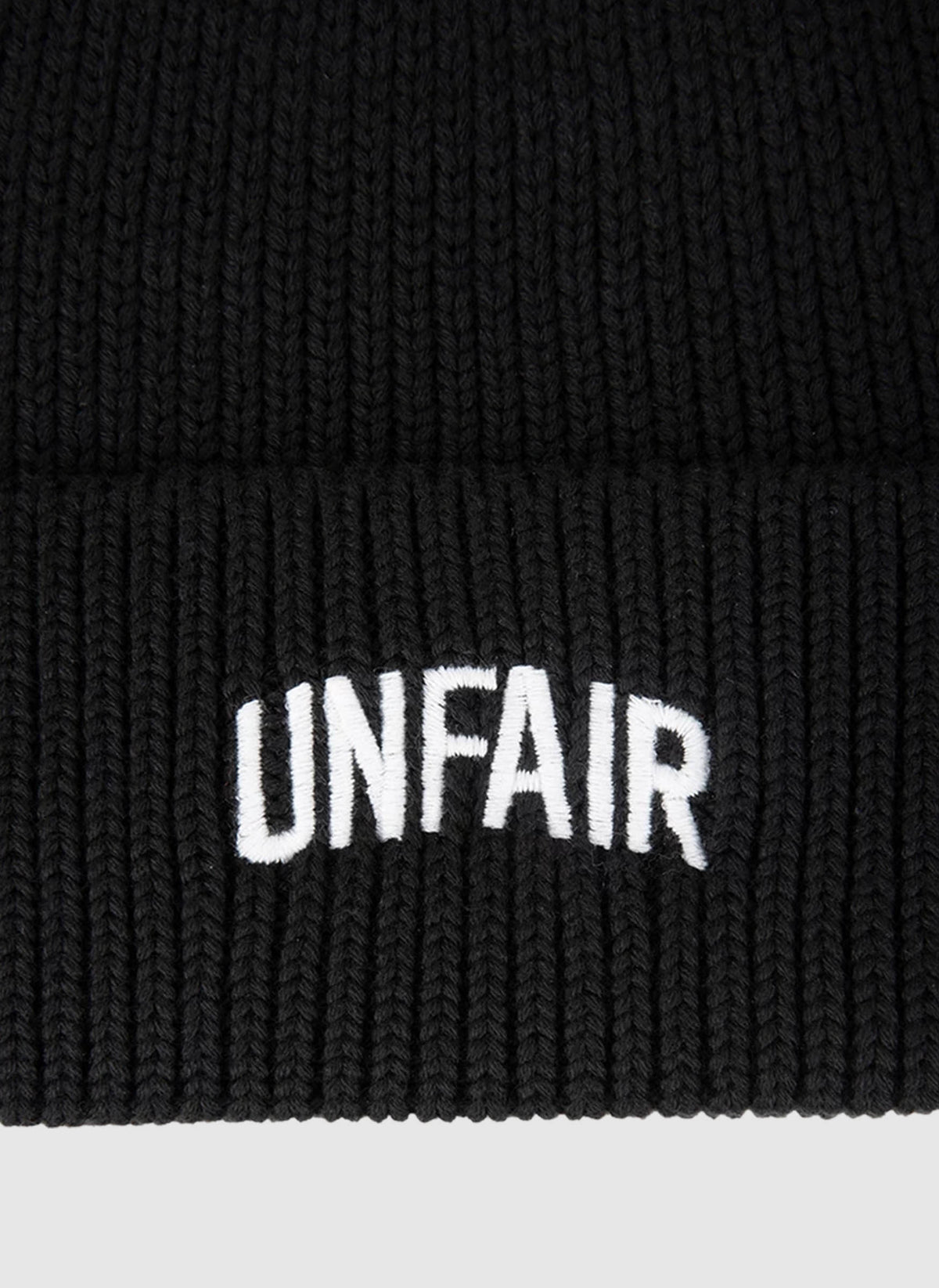 Unfair Organic Knit Beanie - Black