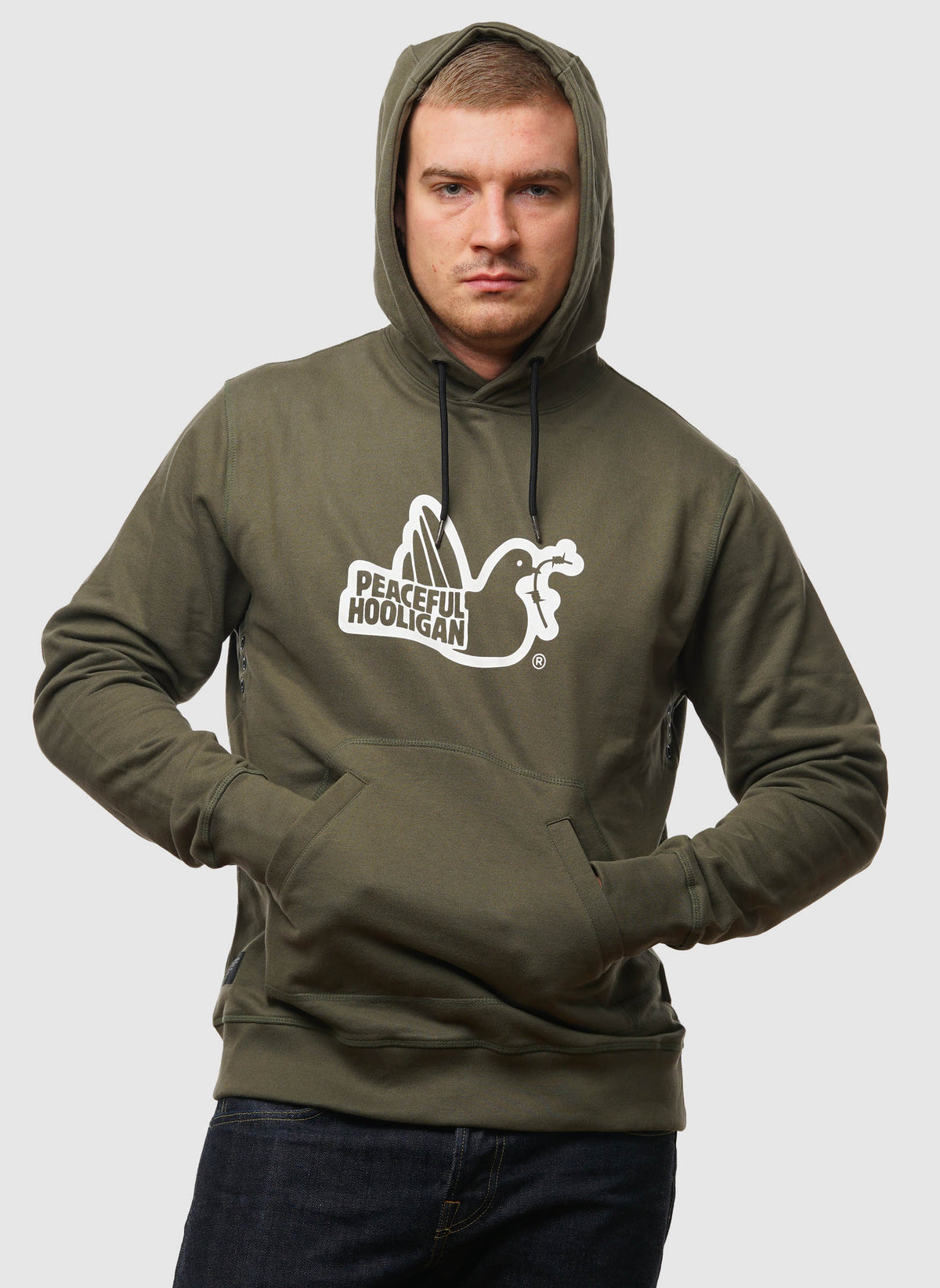 Outline Hoodie - Olive