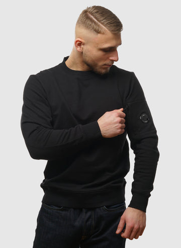 Lens Crew Neck Sweatshirt - Black