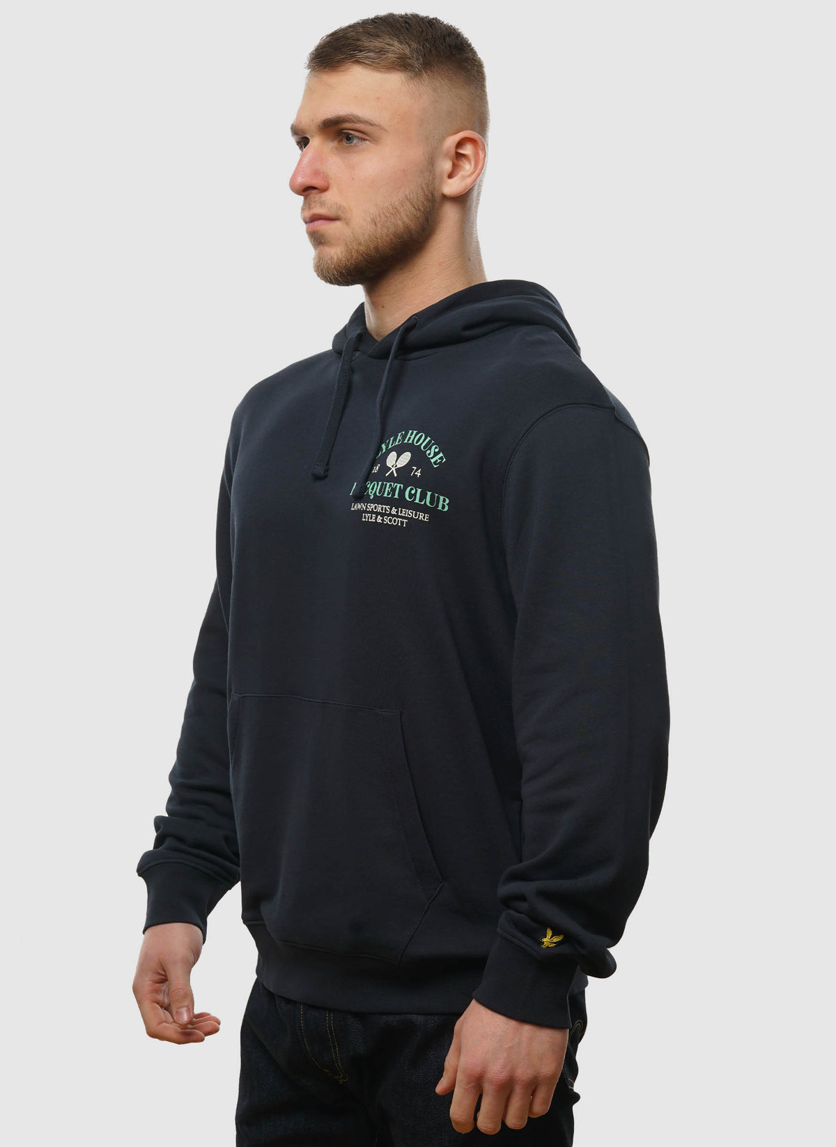 Racquet Club Graphic Hoodie - Dark Navy