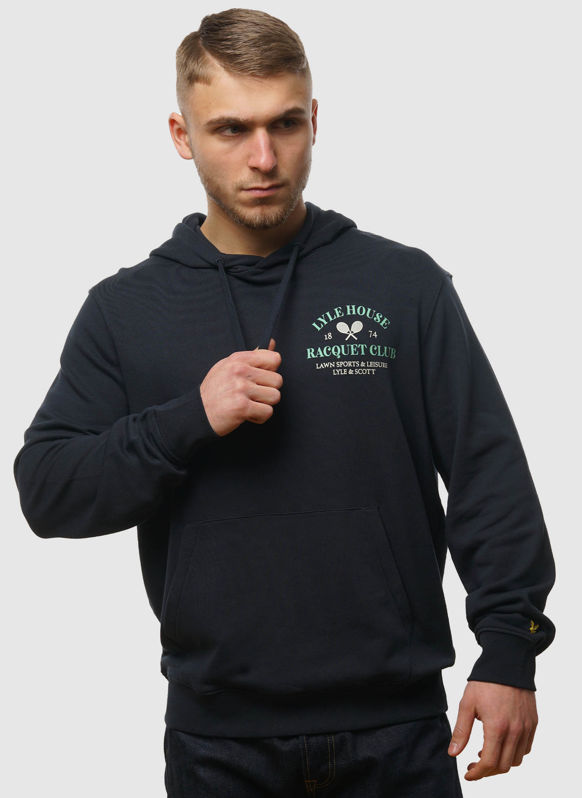 Racquet Club Graphic Hoodie - Dark Navy