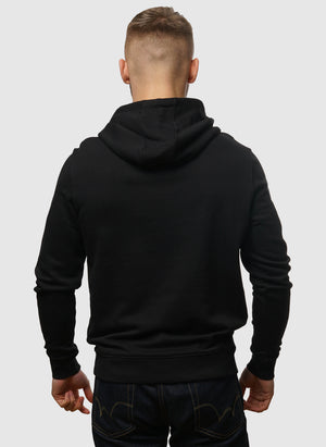 Tonal Eagle Pullover Hoodie - Jet Black