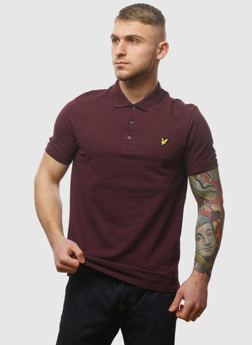 Plain Poloshirt - Burgundy