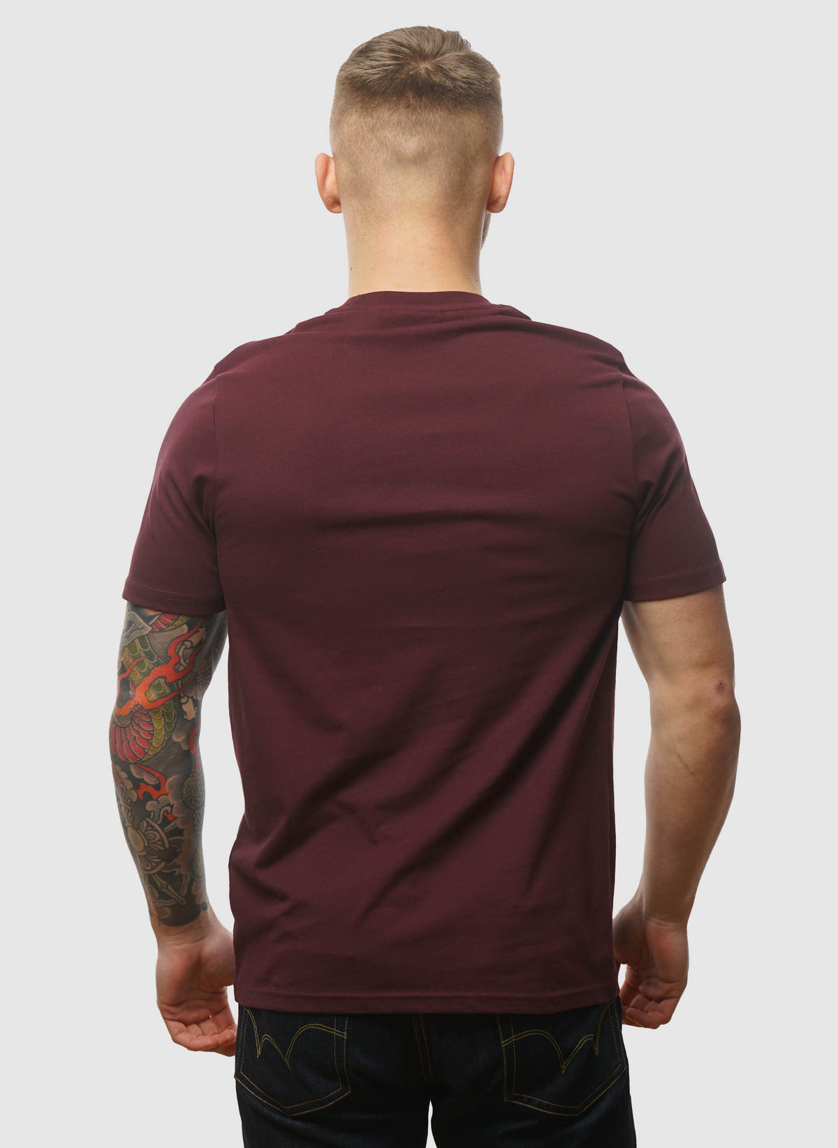 Tonal Eagle T-Shirt - Burgundy