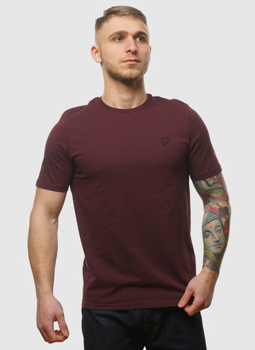 Tonal Eagle T-Shirt - Burgundy