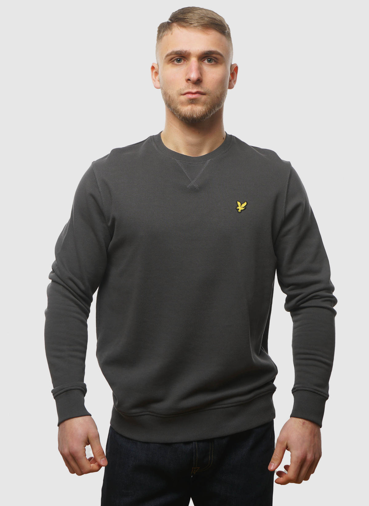 Crew Neck Sweatshirt - Gunmetal