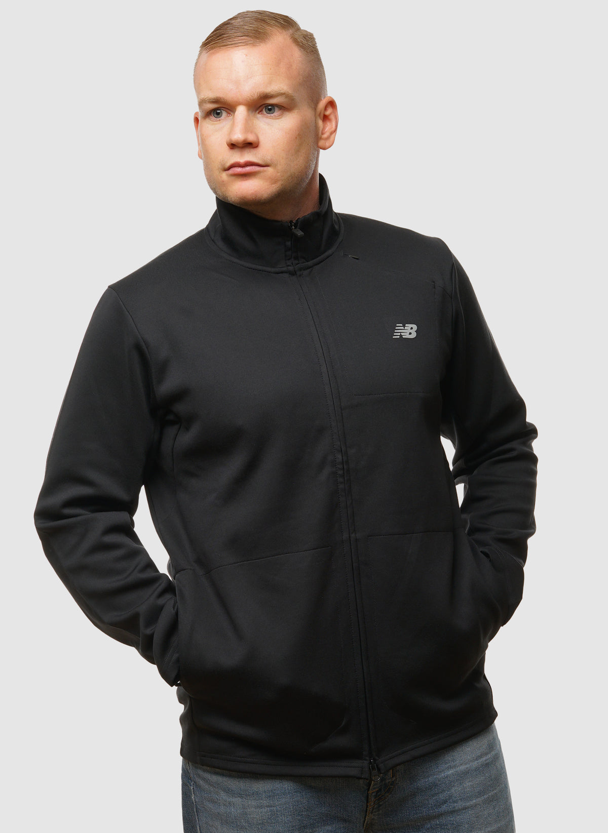 Tech Knit Full Zip- Black