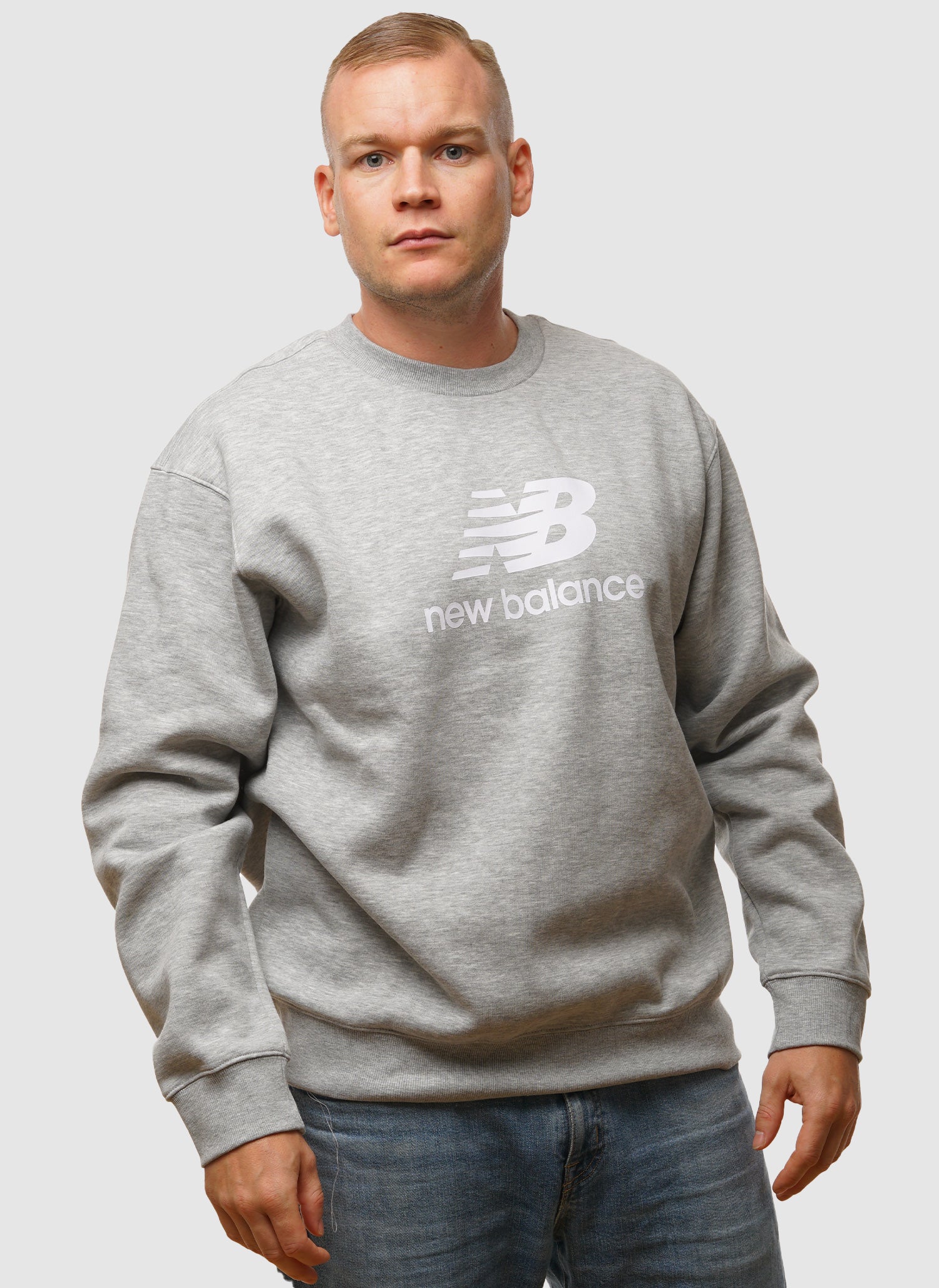 Sport Fleece Logo Sweatshirt - Athletic Grey