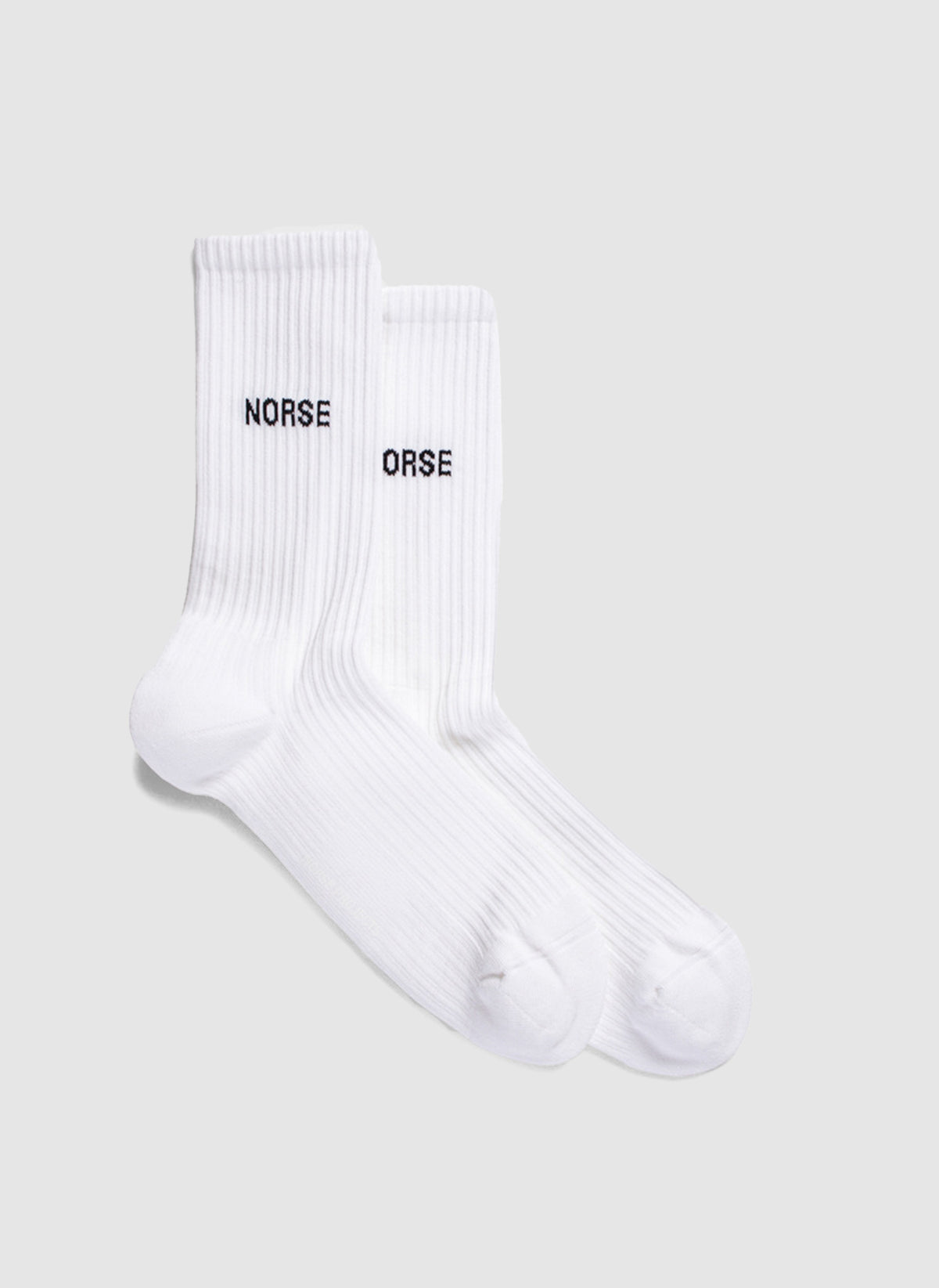 Bjarki Logo Socken - White