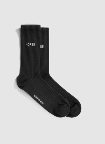 Bjarki Logo Socken - Black