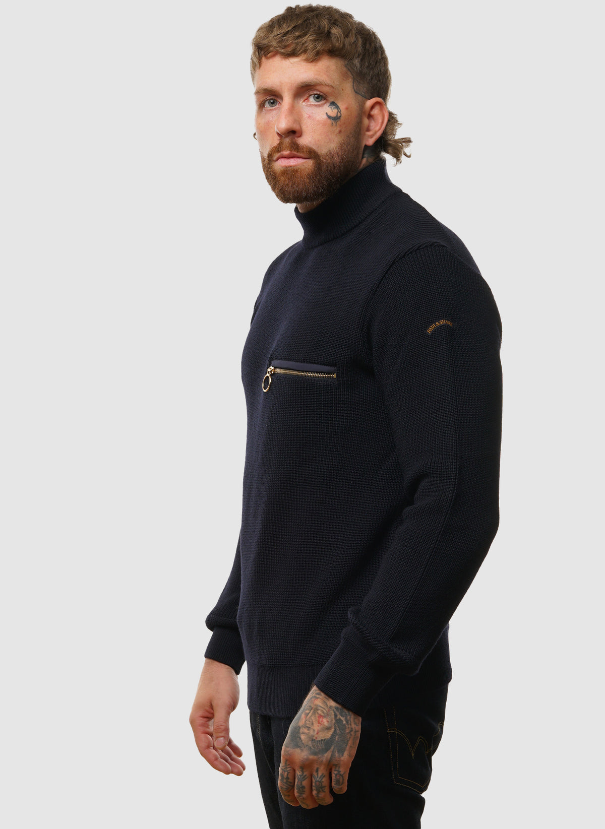 Zipped Pocket Jumper - Blue