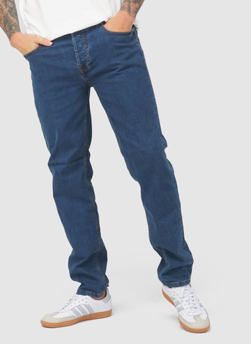 Regular Fit Jeans - Mid Wash