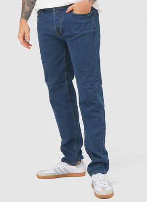 Regular Fit Jeans - Mid Wash