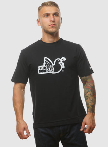 Outline Dove T-Shirt - Black
