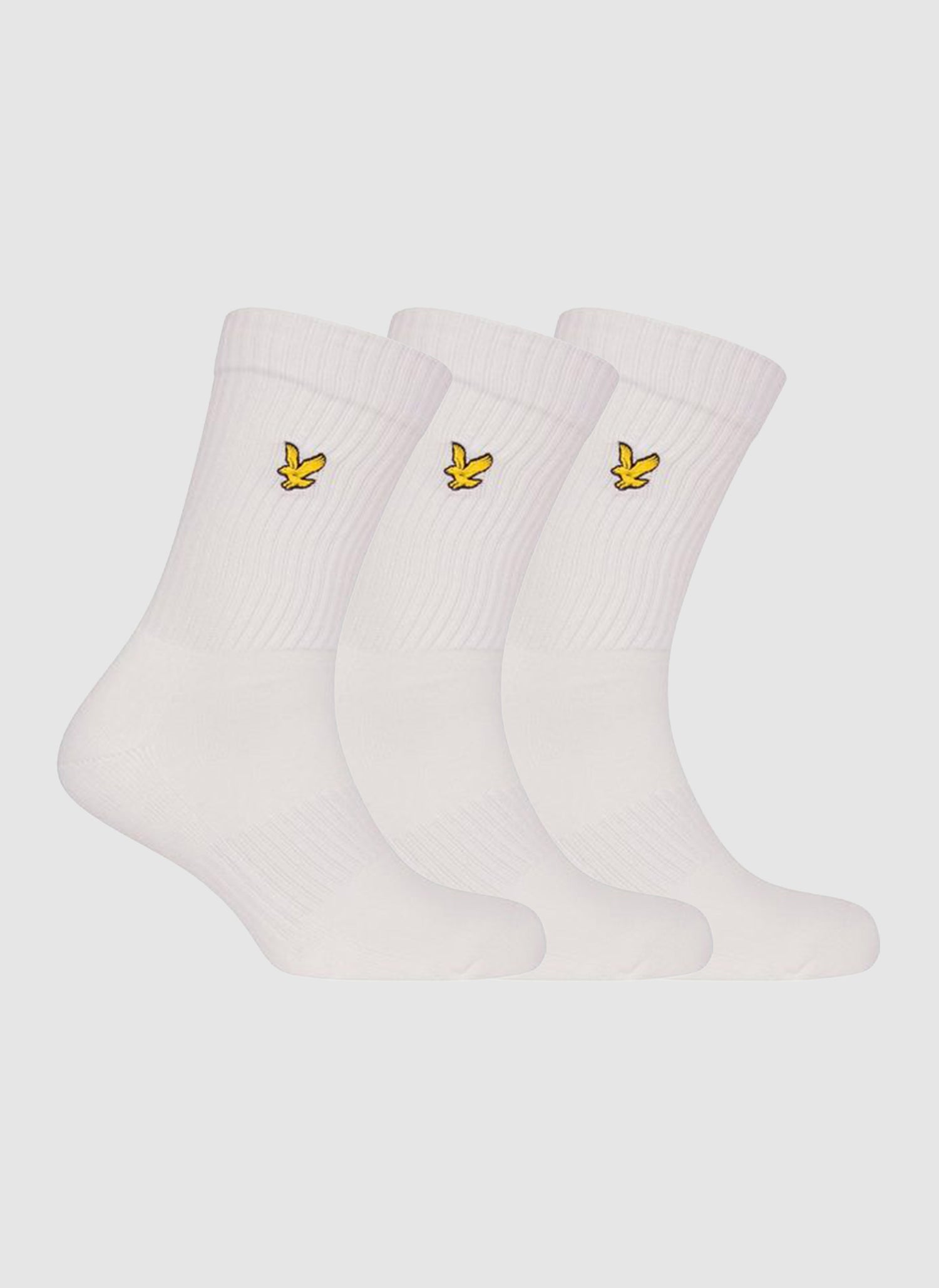 Three Pack Hamilton Tubular Socks - Bright White