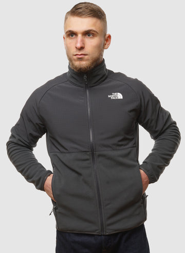 Glacier Heavyweight Full Zip - Asphalt Grey/TNF Black