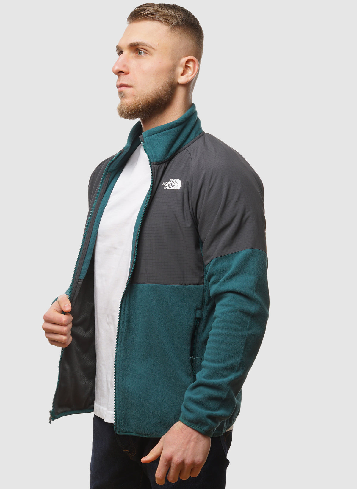 Glacier Heavyweight Full Zip - Deep Green/Asphalt Grey