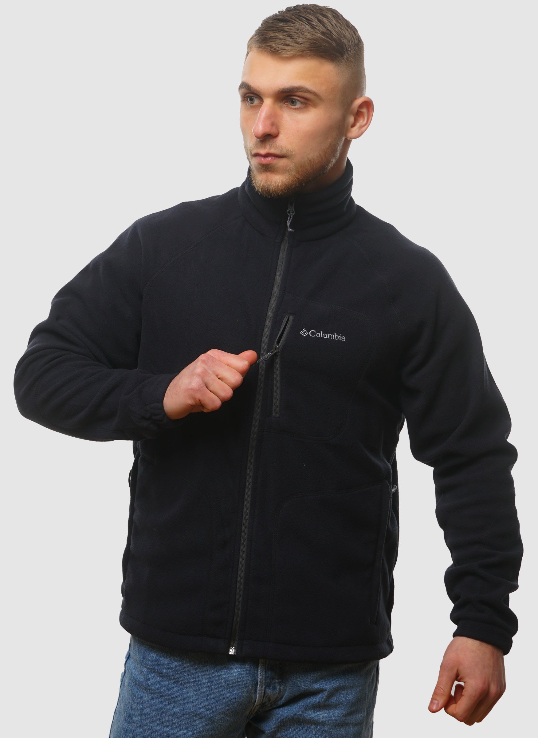 Black fleece columbia jacket online