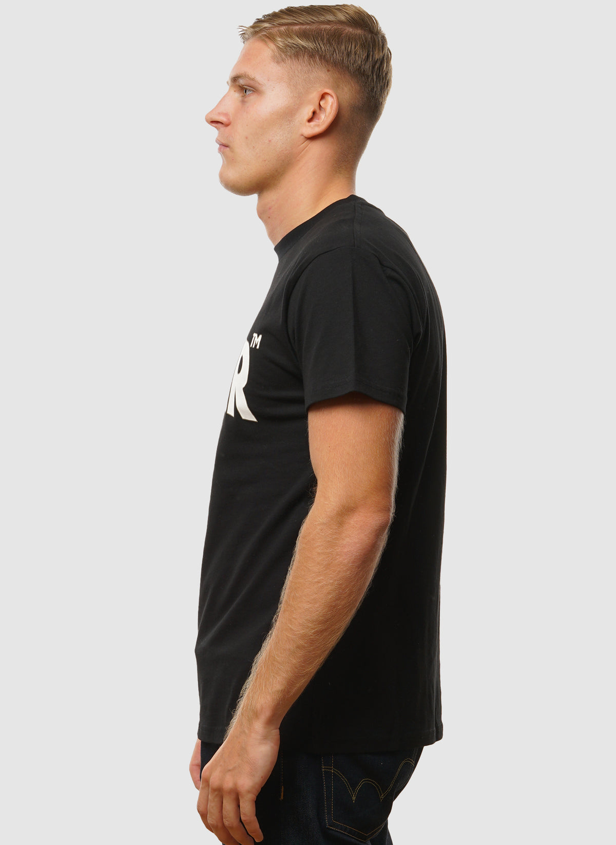 Classic Label Outlines T-Shirt - Black