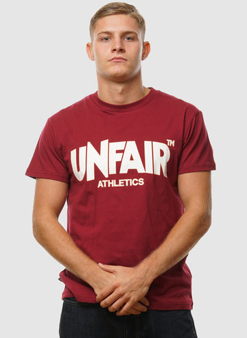 Classic Label Outlines T-Shirt - Burgundy