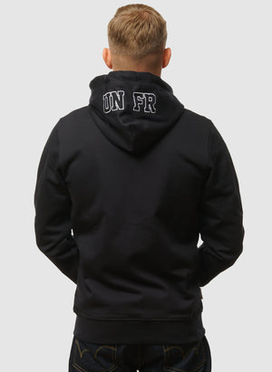 Hooded Heavy Cotton Fullzip - Black