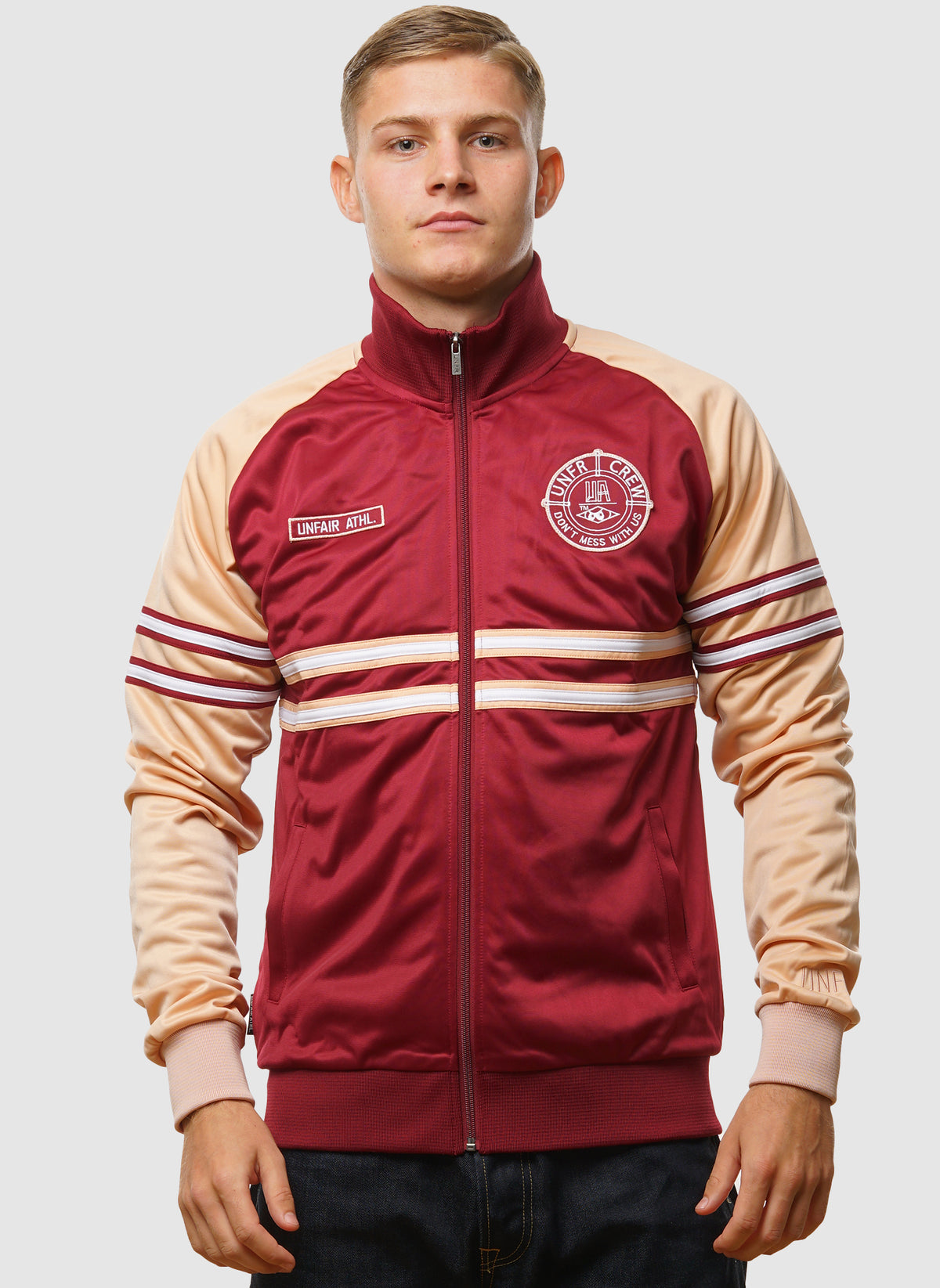 DMWU Tracktop - Burgundy/Peach