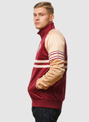 DMWU Tracktop - Burgundy/Peach